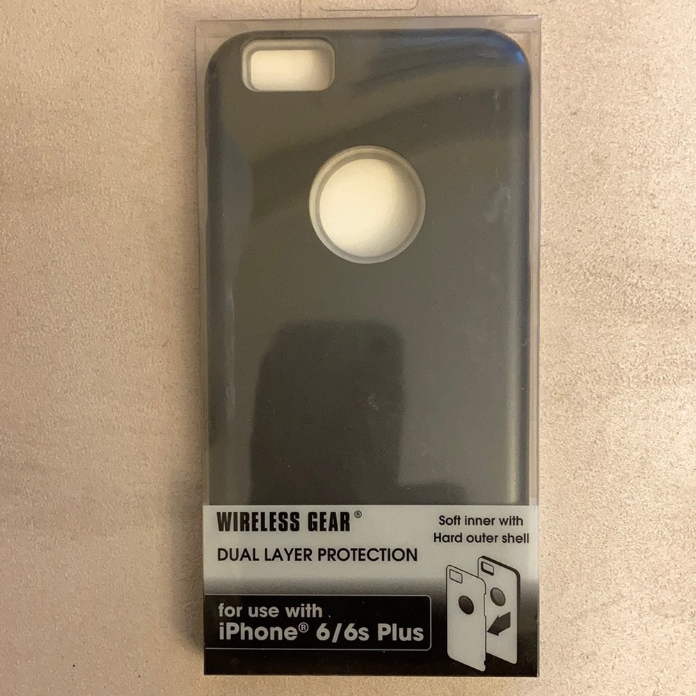 ⚜️Wireless Gear Dual IPhone 6/6S Plus Black Case!